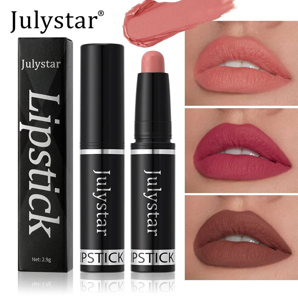 10 Color Nude Brown Matte Lipstick Pen Waterproof Lasting Non-Stick Cup Velvet Fruit Lipstick Lip Tint Pencil Makeup Lip...