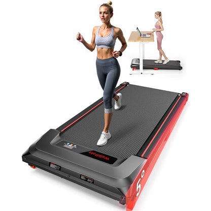 Bestgod Folding Electric Treadmill Walking Pad 8 km/h, 2.5HP, Wide Running Belt 40 cm, Remote Control and LCD Display -...
