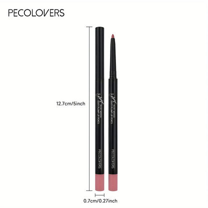 Long-Lasting Matte Lip Pencil - Waterproof, Smudge-Resistant, All Skin Types, Diverse Shades