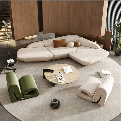 Aesthetics Curved Luxury Sofa Leisure Reception Corner Cute Sofa Office Negotiation Designer Art Muebles Entrance Hall...