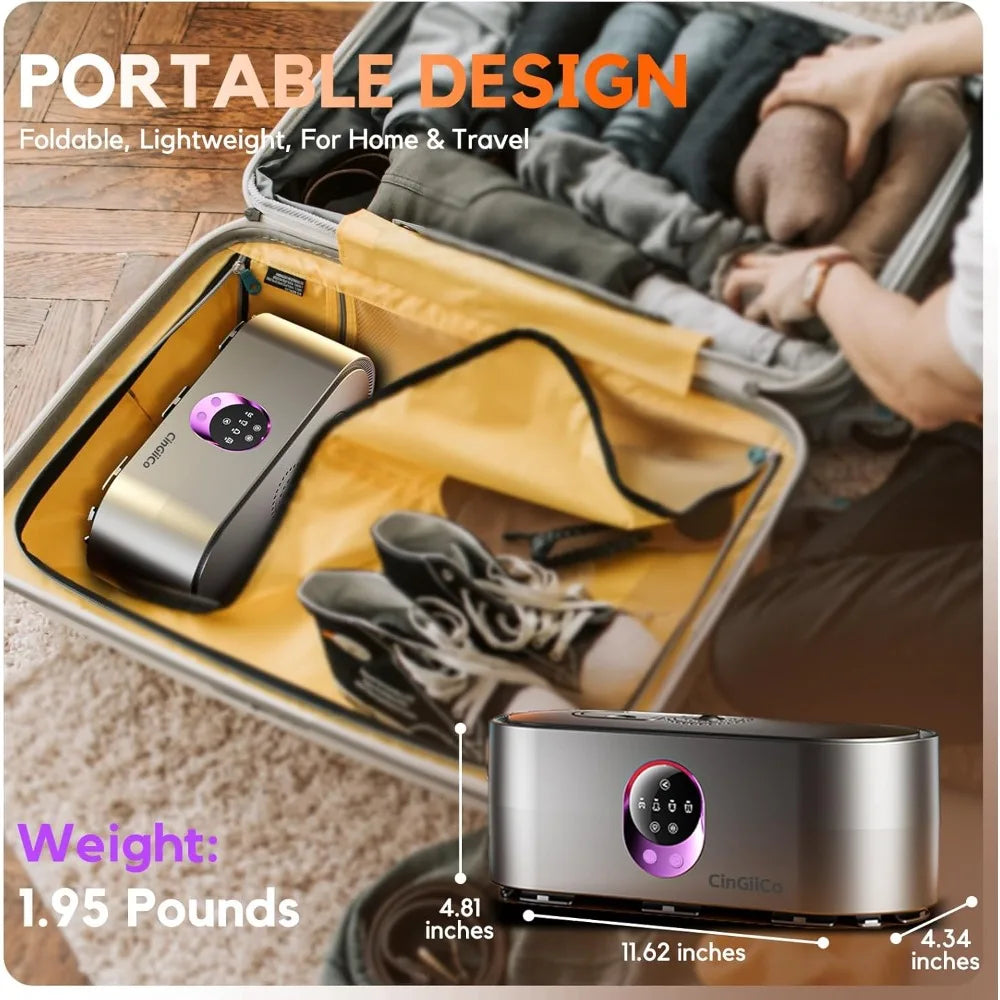 Portable Clothes Dryer, Clothes Dryer hold 9-12 Items, With Time Setting、Remote Control, Portable