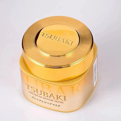 TSUBAKI Premium Repair Mask Deeply Repair Damaged Hair Smoothing And Nourishing Reduce Split And Dry Ends Salon-Grade Care 180g