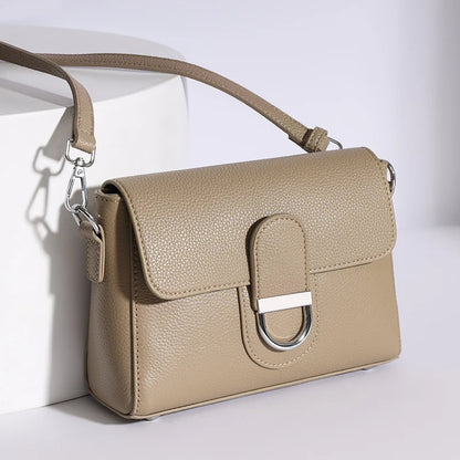 Designer Bag Luxury 100% cowhide Crossbody Handbag for Women Travel Handbag Fashion Shoulder Messenger Bag Ladies Small Flap Bag - Kimlud