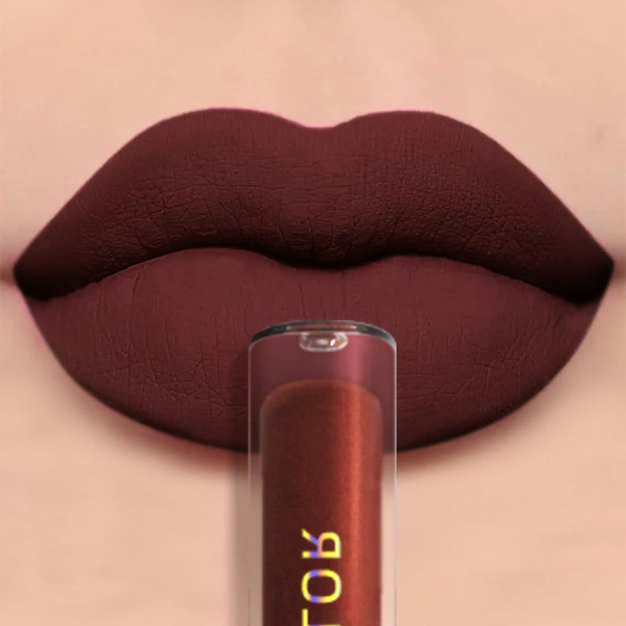19 Colors Matte Velvet Lip Gloss Waterproof Liquid Lipstick Nude Black Lips Tint Makeup Lip Glaze Cosmetics Red Lip...