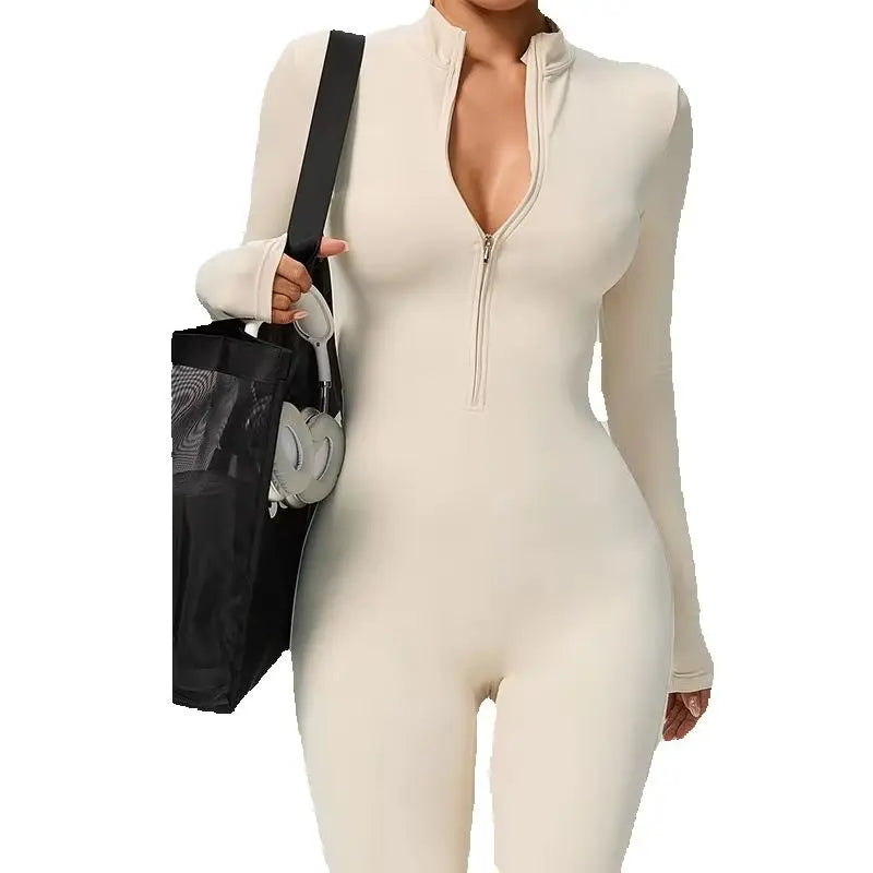 Nylon One Piece Jumpsuit Women Quick Dry Clothing Sportswear Woman Gym Yoga Sport Sets Workout Sets Women Tracksuit 10 Colors - Kimlud