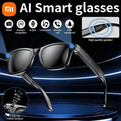 Xiaomi Smart Glasses Record Video AI Photo Recognition Answer Translation 260mAh Large Battery IP65 Waterproof Bluetooth Glasses
