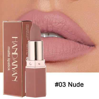 Nude Matte Lipstick Waterproof Long Lasting Non-stick Cup Lip Stick Not Fading Sexy Red Pink Velvet Lipsticks Makeup...