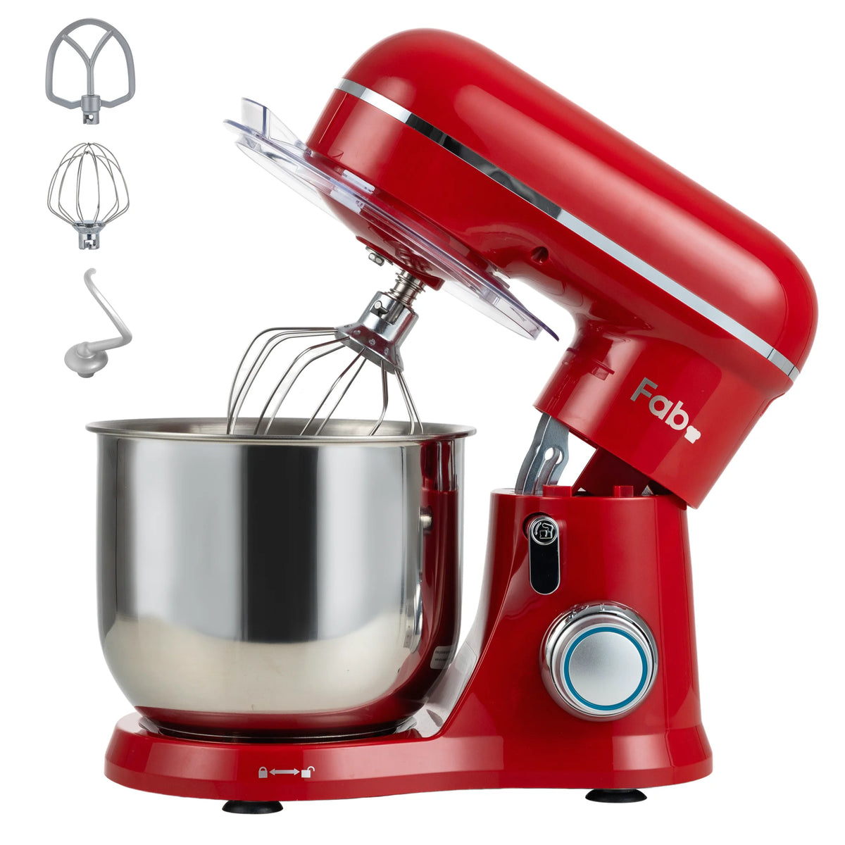 Stand Mixer 6.5QT 6-Speed 450W Tilt-Head Food Mixer Stainless Steel Electric Food Mixer Kitchen Mixer For Daily Use - Kimlud
