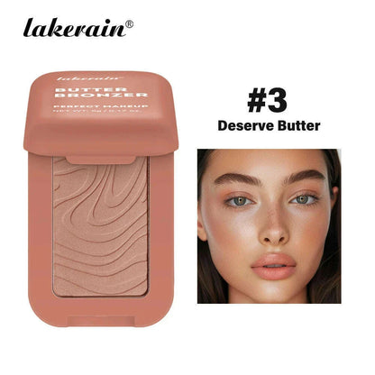 Butter Bronzer Dark Skin Natural Cheek Tint Waterproof Face Contouring Cosmetics Blush Powder Brighten Face Soft Female Makeup