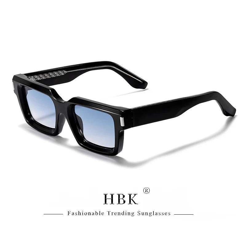 HBK Punk Vintage Square Men's Sunglasses Brand Design Small Frame Sun Glasses Party Travel Glasses Gift Ideal Choice - Kimlud