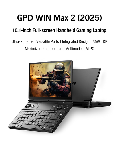 Ready Stock! Original New GPD 2025 WIN MAX 2 32GB RAM 1TB 2TB SSD AMD 8840U AI9 HX370 Gaming Laptop Mini PC Notebook - Kimlud