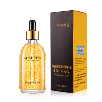 100ml 24k Gold Hyaluronic Acid Nicotinamide Face Serum Anti Aging Facial Lifting Collagen Essence Skin Care Whitening Serum - Kimlud
