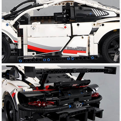 1580PCS+ 1:8 Super Race Car Building Set 42096 Mechanical Group Bricks Assembly DIY Model Toy MOC Creative Collection Gift Decor