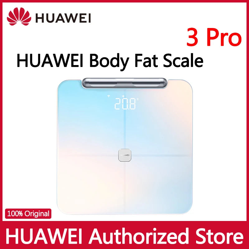 HUAWEI Body Fat Scale 3Pro Original Authentic Wifi Home Precision Intelligent Electronic Fat Measurement Bluetooth WIFI Connect - Kimlud