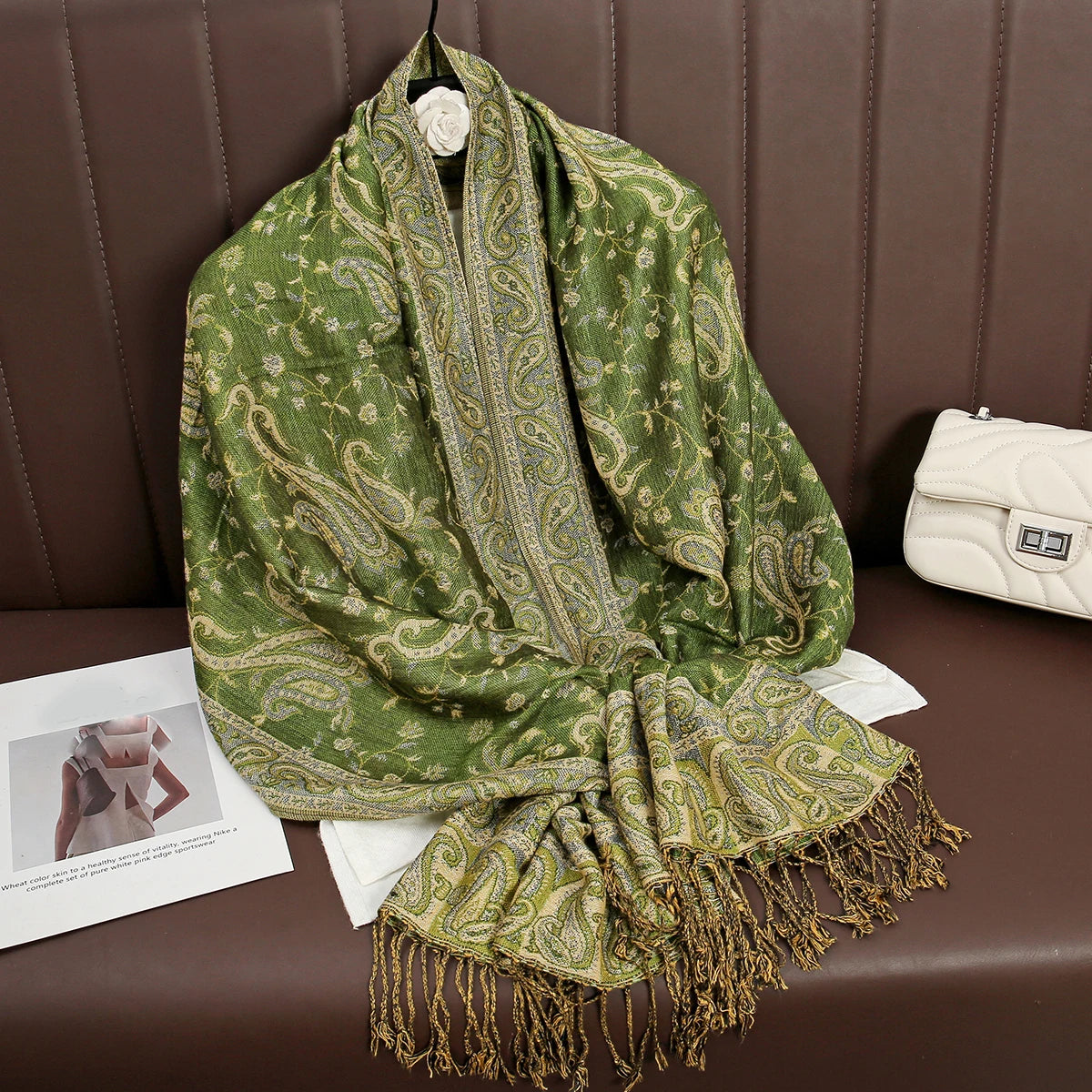 Luxury Brand Autumn Cashmere Pashmina Shawl Lady Wrap Warm Winter Scarves Design Print Female Foulard Cotton Stoles...