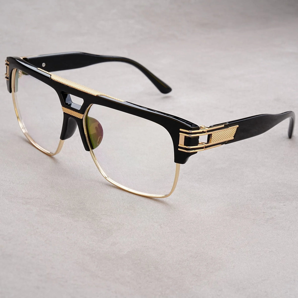 European And American Fashion Sunglasses Transparent Frame Glasses Cross Border Men And Women Retro Square Frame...
