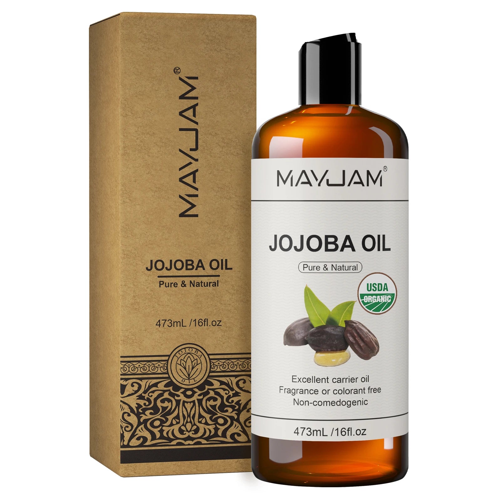 USDA Organic Sunflower Seed for Skin & Hair Cold-Pressed Pure Natural Sweet Almond Moroccan Argan Massage Oil...