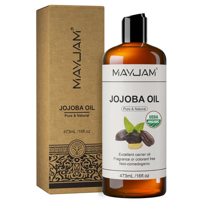 USDA Organic Sunflower Seed for Skin & Hair Cold-Pressed Pure Natural Sweet Almond Moroccan Argan Massage Oil...
