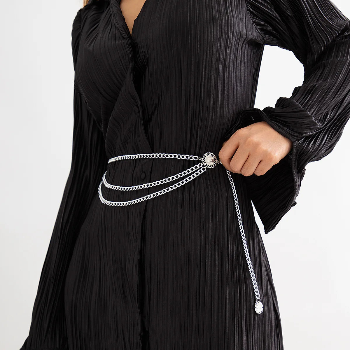 2025 Punk Hip Hop Waist Chain Vintage Waist Belly Jewelry Sexy Bikini Beach Multilayer Belt Chain with Long Tassel Coin...