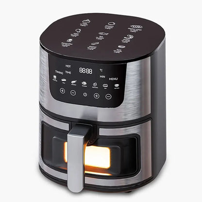 1250W Oil Free Air Fryer Oven LED Touch Panel Air Fryer Air Fryer Toaster Oven Combo with Presets Roast, Bake, Broil and...