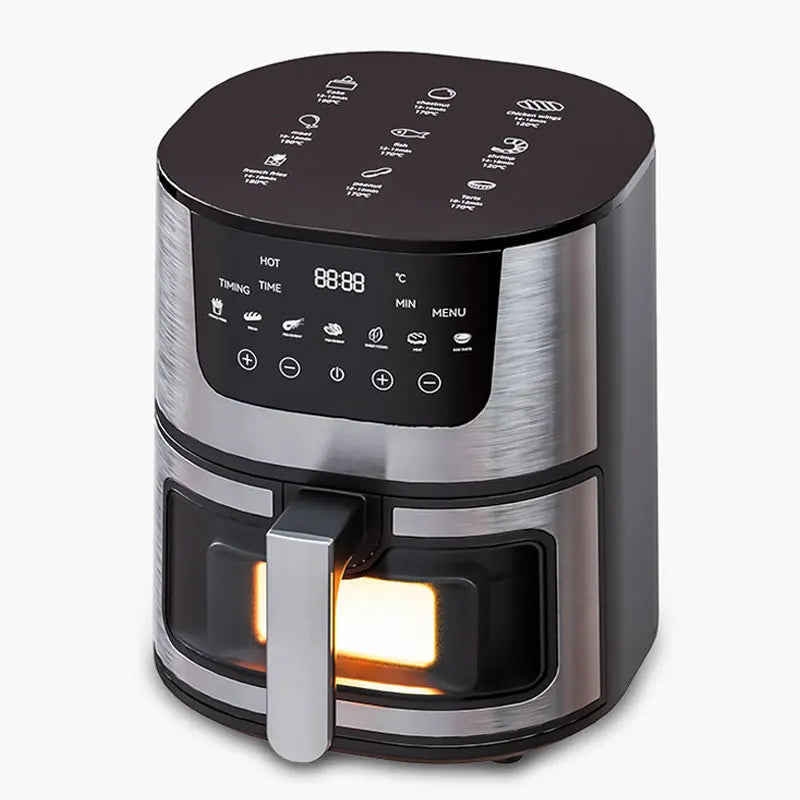1250W Oil Free Air Fryer Oven LED Touch Panel Air Fryer Air Fryer Toaster Oven Combo with Presets Roast, Bake, Broil and...