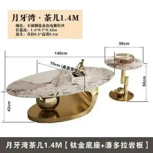 Nordic Living Room Coffee Tables Modern Design Decor Oval Coffee Tables Minimalist Mesa De Centro De Sala Home Furniture - Kimlud