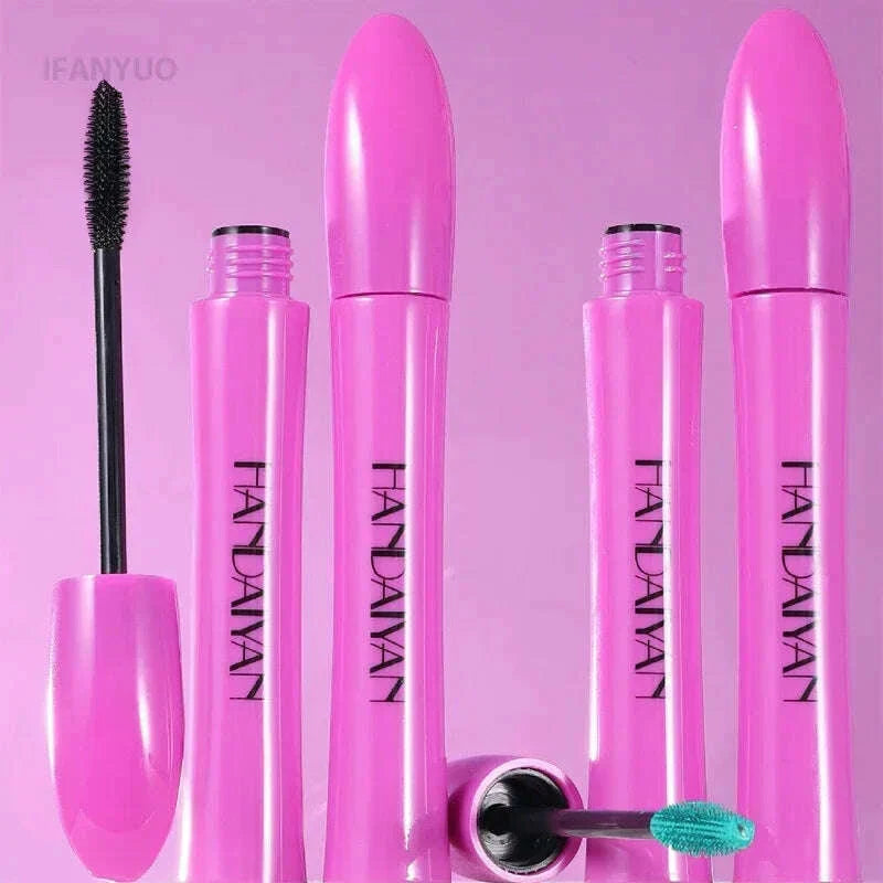 5D Colorful Silk Mascara Blue Red Black Cream Length Waterproof and Non-caking Colored Thickening Lengthening Curling Mascara