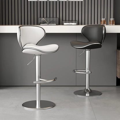 Aesthetic White Bar Stools Nordic Comfortable Bedroom Minimalist Bar Chairs Design Swivel Luxury Banqueta Lounge Suite Furniture