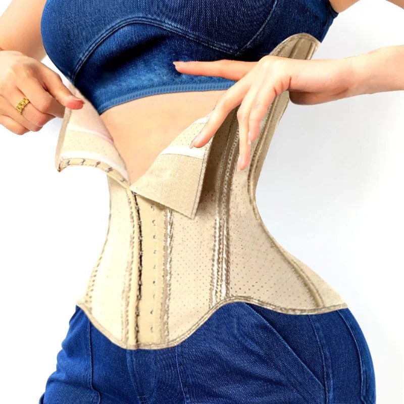 AfruliA Latex High Compression Shapewear Waist Trainer Corset Fajas Colombianas Girdle Strap Slimming Abdominal Belt...
