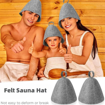 Sauna Hats, Sauna Caps Sauna Hats Sauna Accessories Felt Sauna Cap for Men and Women Home Sauna Steam Cap for Steam Room