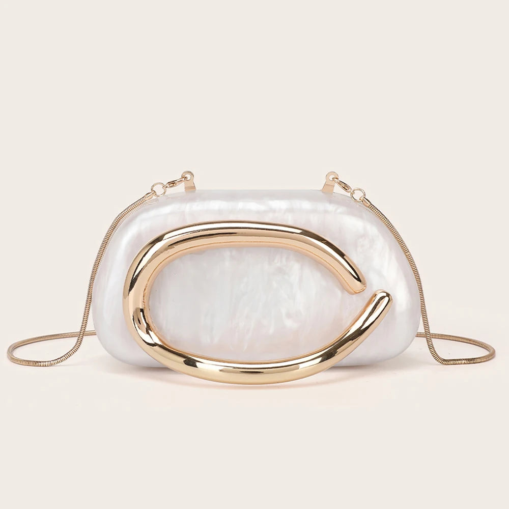 Fashion Women's Handbag Bride Metal Gold Women Luxury Evening Banquet Clutch Bag Shoulder Wedding Purse Party Crossbody...