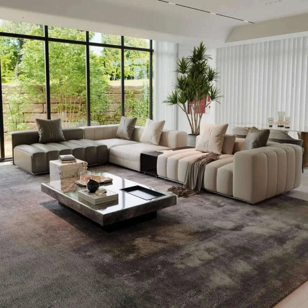 Italian Minimalist Sofa Living Room Recliner Multifunctional Modern Designer Sofa Elegant Luxury Divano Soggiorno Home Furniture