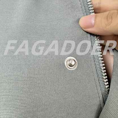 FAGADOER Fashion Sports 2 Pieces Set for Woman Long Sleeve Crop Top and Long Pants Matching Suit Female Streetwear...