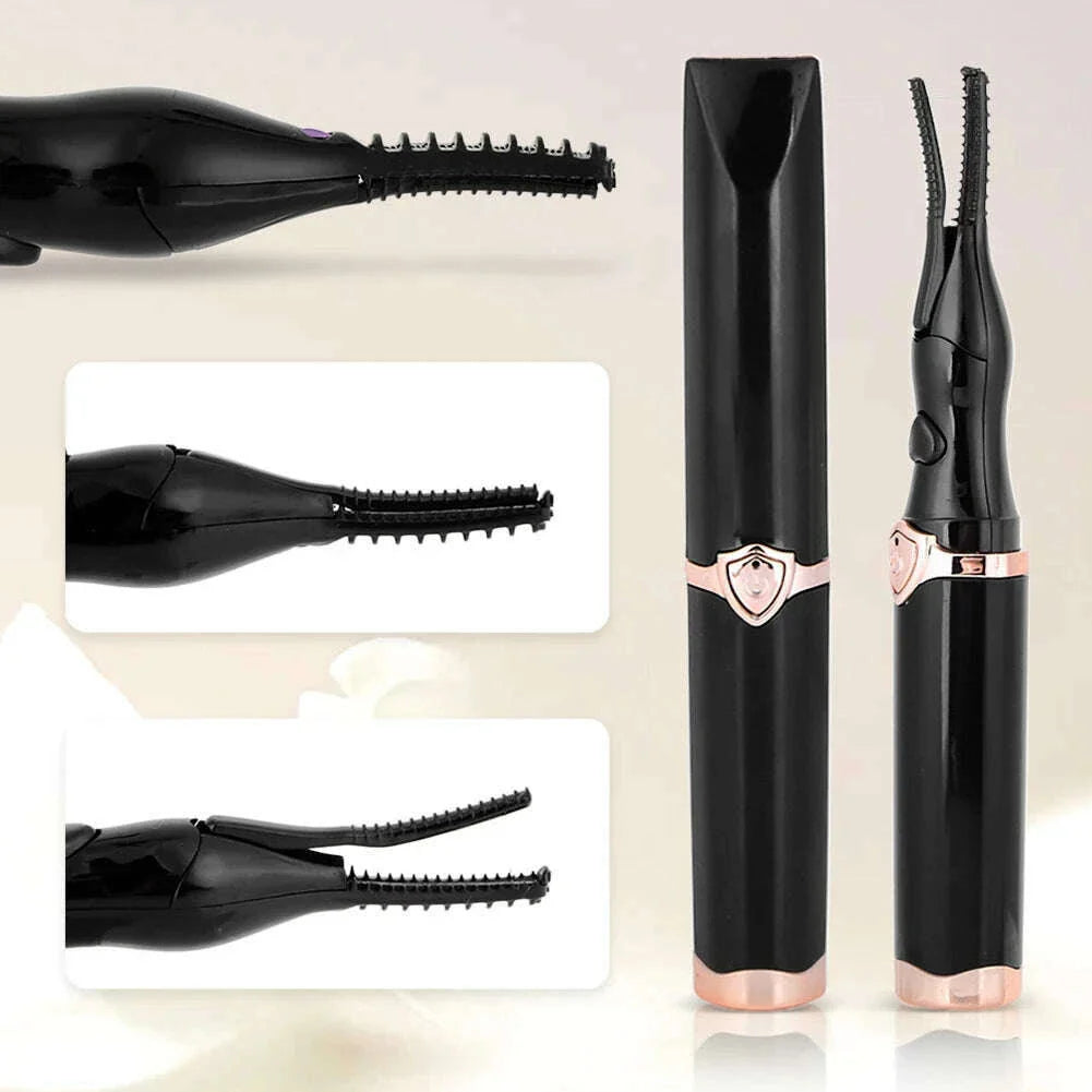 Portable Eyelash Curler USB Rechargeable Quick Heating Natural Curl Eyelash Curler for Quick Natural Curling Eye Lashes