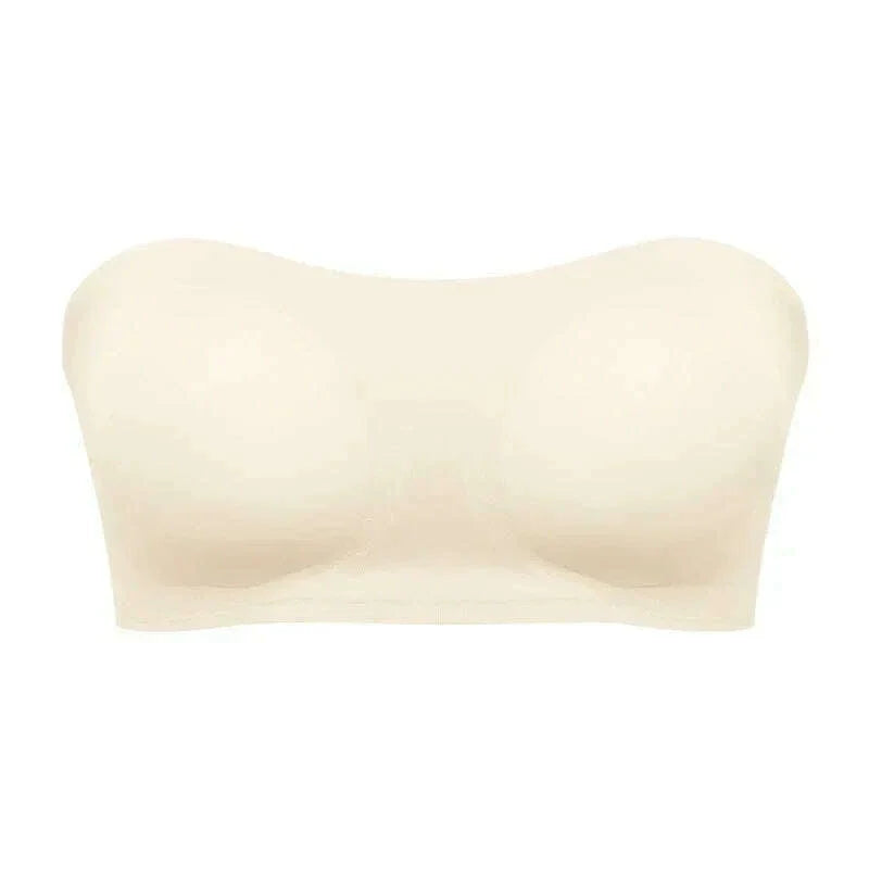 Popular Women's Strapless Bra Cross Side Buckle Underwear