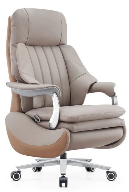 Contemporary Luxury Office Chair Ergonomic Conference Reception Chair with Electric Massage Feature Leather Design for Boss - Kimlud