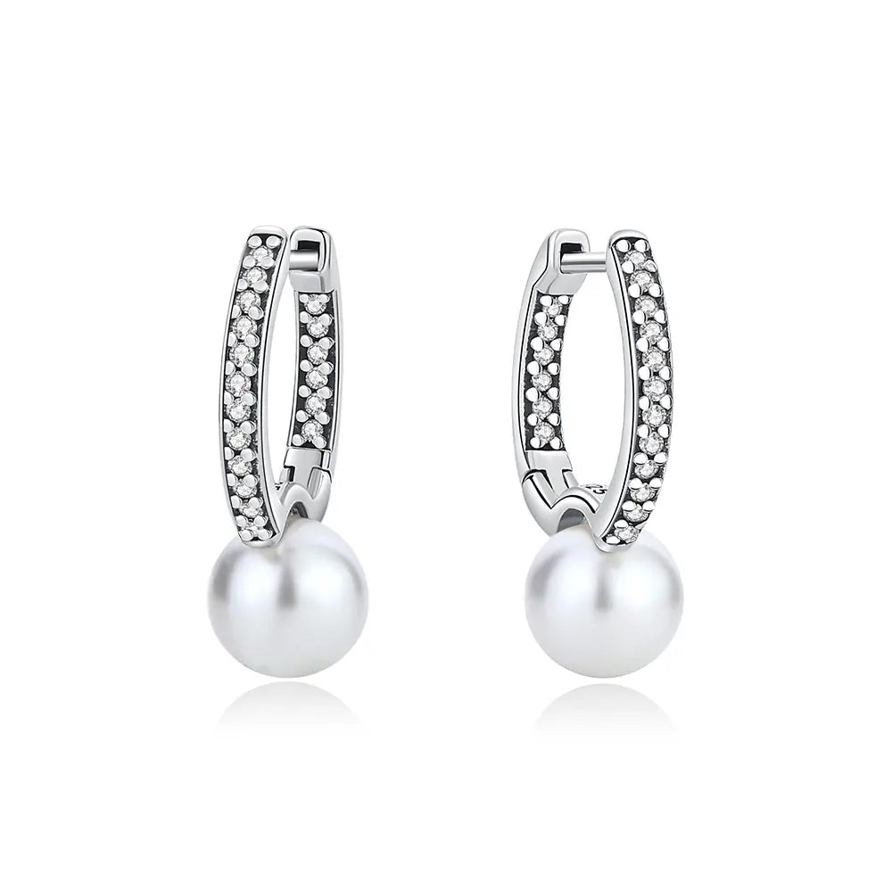 Original 925 Sterling Silver Earrings 2026 Stud Hoop Crystal Earings For Women Rose Gold Crown Heart Infinity Bee Earing...