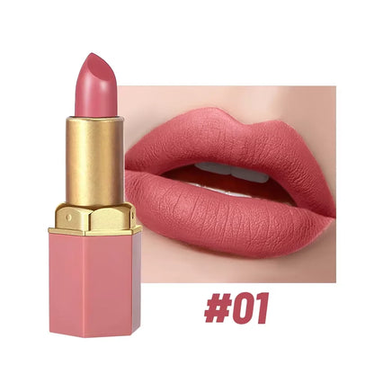 6-Color Matte Lipstick Set, Non-Fading, Non-Stick Cup Long-Lasting Velvet Finish, Smooth Matte Lip Color Waterproof Smudge-proof - Kimlud
