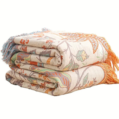 Towel Blanket Summer Cool Blanket Pure Cotton Thickened Enlarged Air Conditioning Blanket Suitable Sofa Blankets 4 Layer...