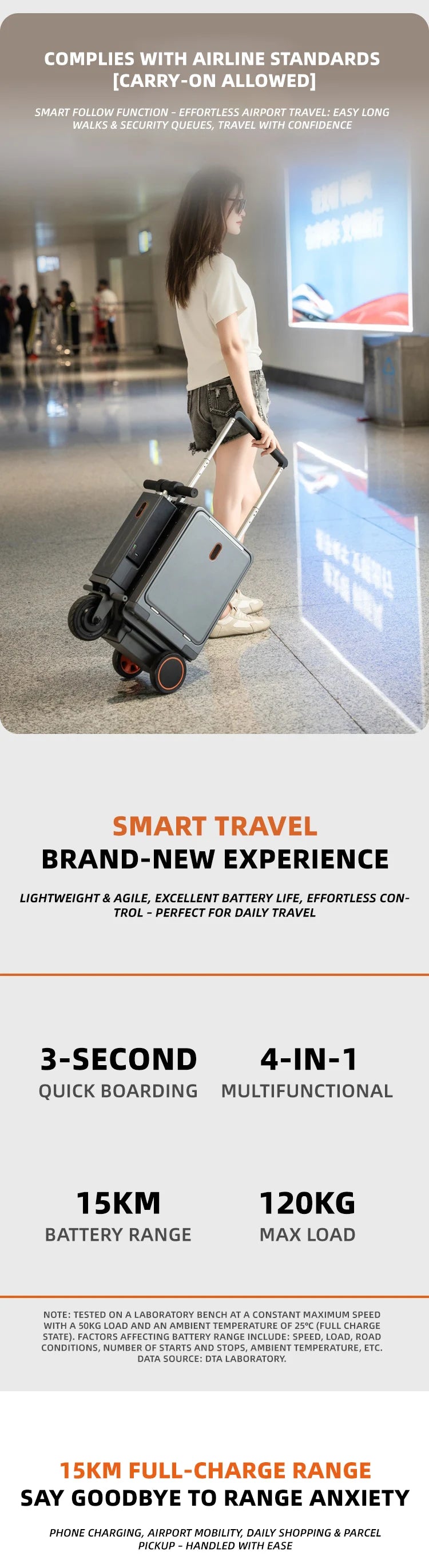 Smart Riding Trolley Luggage Electric Box Spinner Automatic Moving Trolley Suitcase Scooter,electric Carry Ride on...
