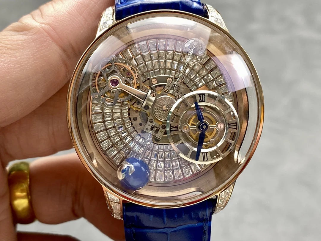 Creative Starry Sky Rotating Earth Globe Men's Automatic Mechanical Watch | Kimlud Mid Range Monitor