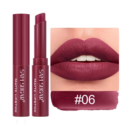 Nude Matte Lip Gloss 6 Colors Long-lasting Velvet Lipstick Waterproof Non-fade Non-stick Cup Lipsticks Women Makeup...