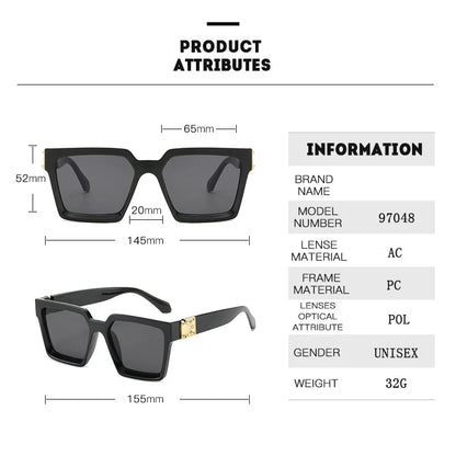 Square Sunglasses Men Luxury Brand Designer Men Eyeglasses Luxury Retro High Quality UV400 Gafas De Sol Hombre | Kimlud...