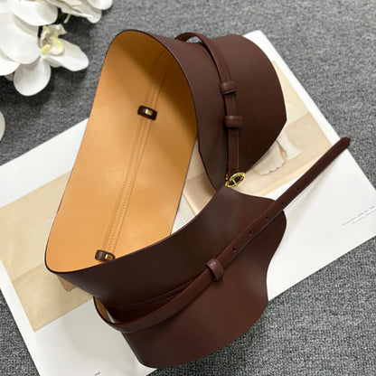 Dual use quality leather waistband for slimming, exquisite and ultra wide leather waist belt, personalized waistband...