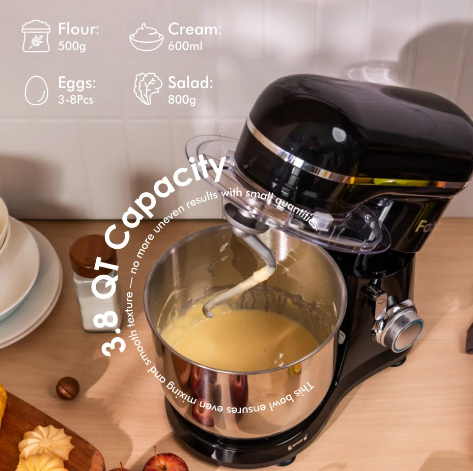 Stand Mixer 6.5QT 6-Speed 450W Tilt-Head Food Mixer Stainless Steel Electric Food Mixer Kitchen Mixer For Daily Use - Kimlud