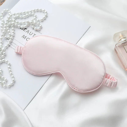 Soft Silk Sleep Mask Eye Masks for Sleep, 100% Blackout, Zero Eye Pressure, Blindfold with Adjustable Strap, Travel Eye Covers