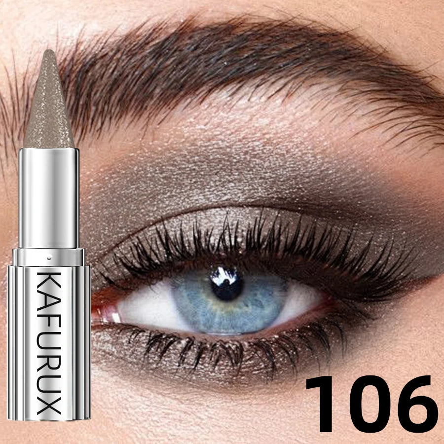 12 Colors Metallic White Black Purple Eyeshadow Pencil Glitter 1pc Liner Pen Highligter Long Lasting Blue Cream Eye...