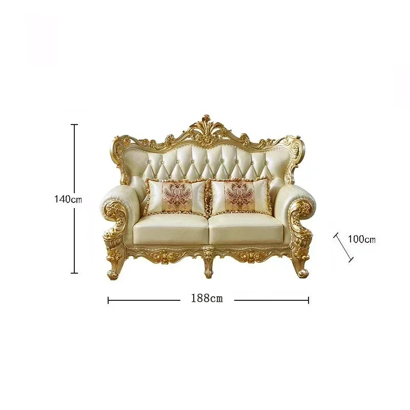 Large Filler Golden Sofas Wood Design Reclining Designer Luxury Couch Lounges Modular Nordic Canape Salon Furniture Home - Kimlud