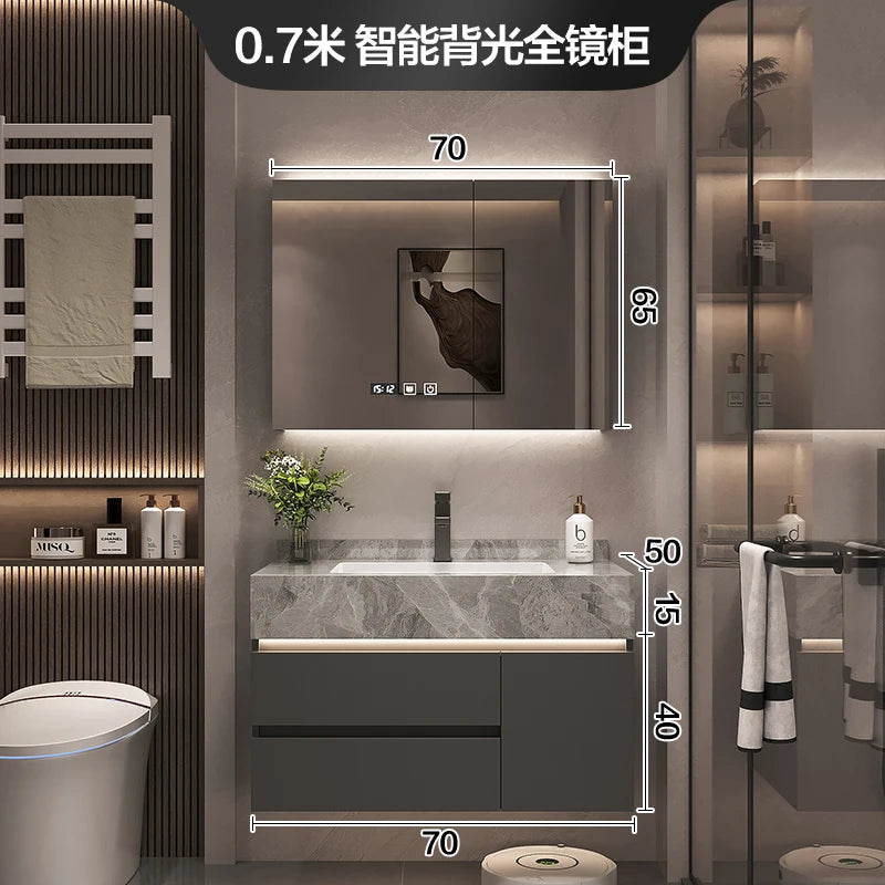 Simple Luxury Bathroom Cabinets Washbasin Vintage Toilet Drawer Bathroom Cabinets Storage Mirrors Mobili Per La Casa Furniture - Kimlud