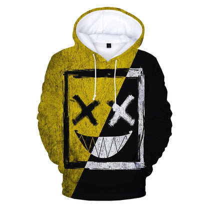 XOXO Pattern Trendy Devil Smiling Face 3D Printed Hoodie Sweatshirts Men Women Fashion Casual Funny Pullovers Hip Hop Hoodies